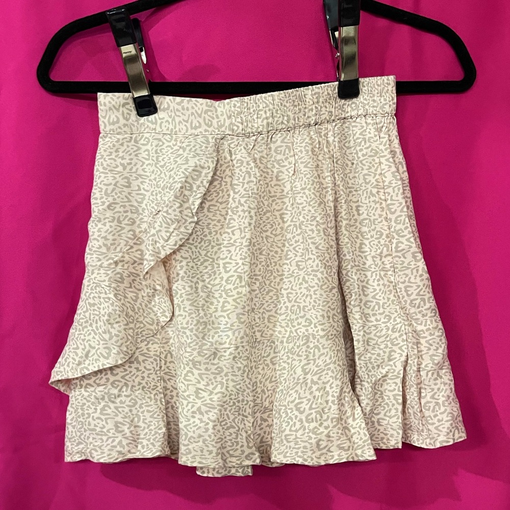 animal print mini skirt